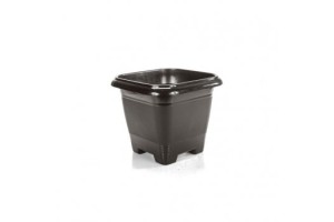 VASO QUADRADA PRETO 2L REF-1331