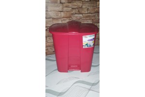 LIXEIRA RETANGULAR 8 LTS C/PEDAL COLLOR REF-396