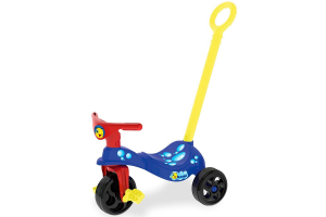 TRICICLO PEIXINHO C/EMPURRADOR/C/CESTINHA/PROTEÇAO RF7498