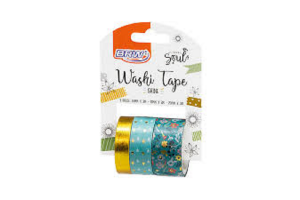 FITA ADESIVA WASHI TAPE SHINE VERDE REF-WT0400