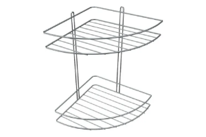 PORTA SHAMPOO CANTO DUPLO EM ARAMADO REF-682