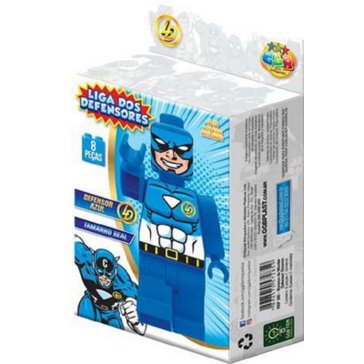 BONECO DE MONTAR DEFENSOR AZUL