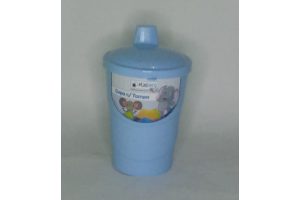 COPO COM TAMPA AZUL BEBE REF-964