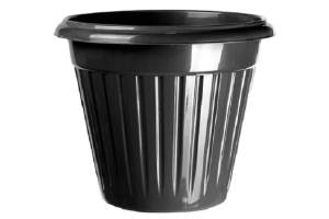 VASO REDONDO PRETO Nº36 16 LITROS REF-916